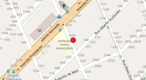 Mapa da localização