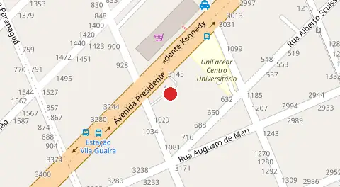 Mapa da localização