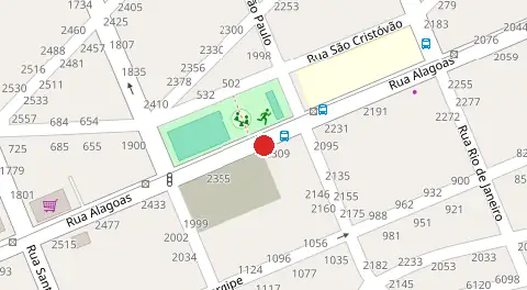 Mapa da localização