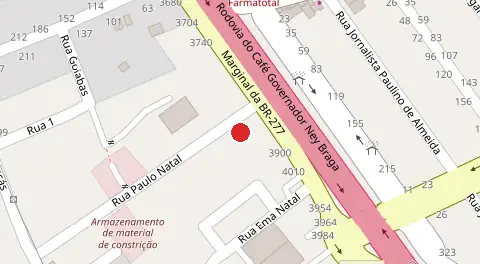 Mapa da localização
