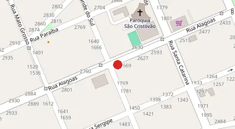Mapa da localização