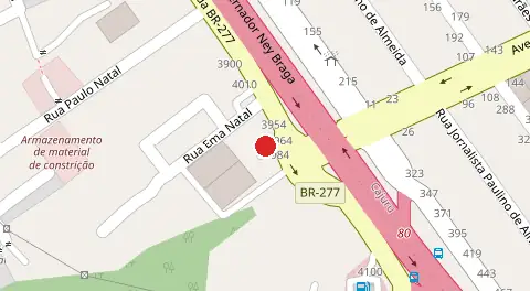 Mapa da localização