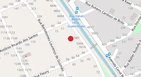 Mapa da localização