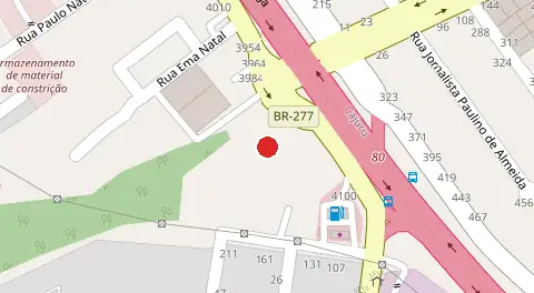 Mapa da localização