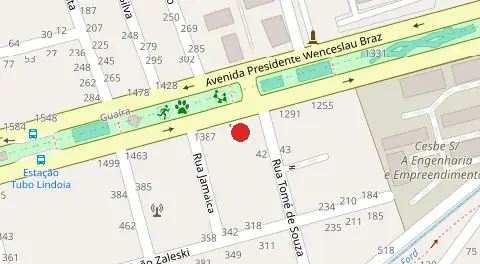 Mapa da localização
