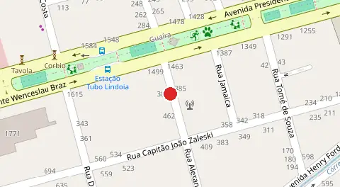 Mapa da localização