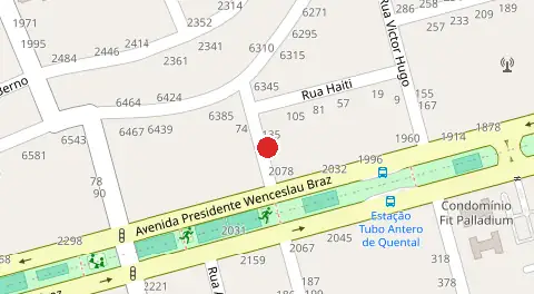 Mapa da localização