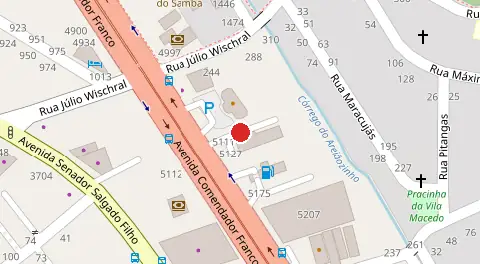 Mapa da localização