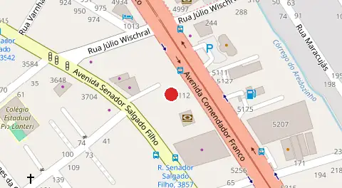 Mapa da localização
