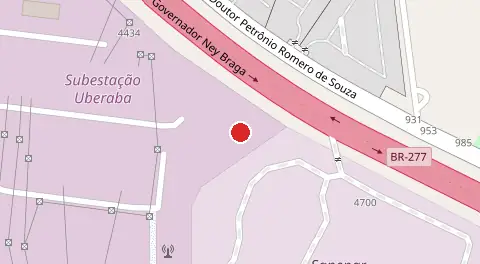 Mapa da localização