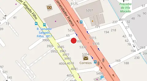 Mapa da localização