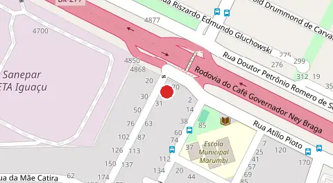 Mapa da localização