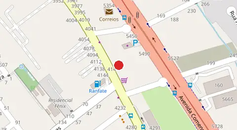 Mapa da localização