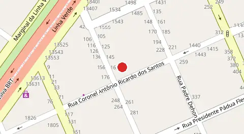 Mapa da localização