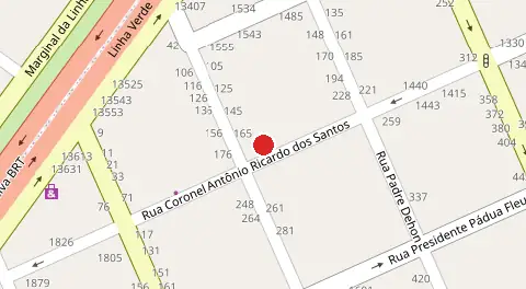 Mapa da localização
