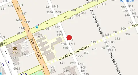 Mapa da localização