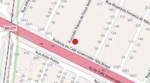 Mapa da localização