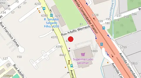 Mapa da localização