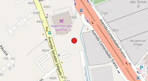 Mapa da localização