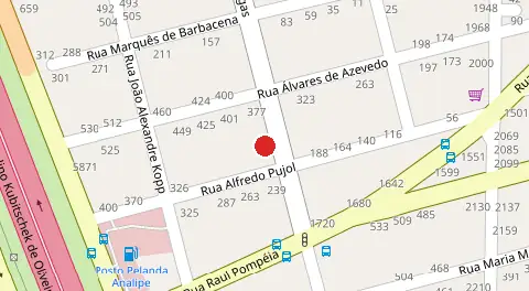 Mapa da localização