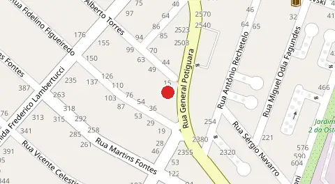 Mapa da localização