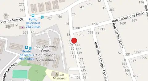 Mapa da localização
