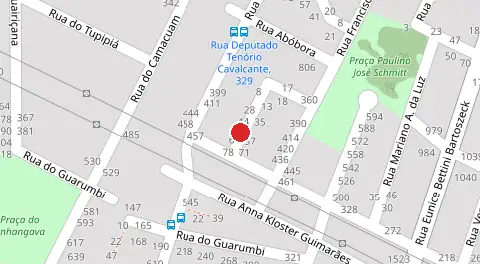 Mapa da localização
