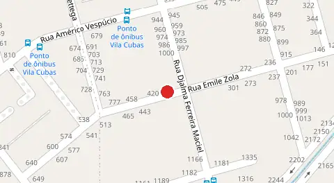 Mapa da localização