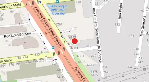 Mapa da localização