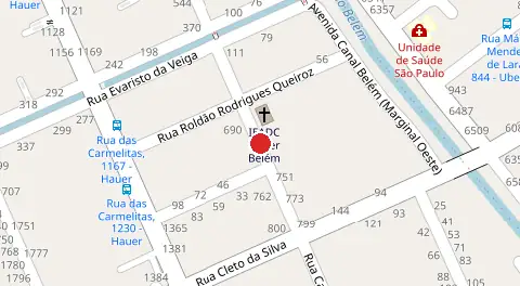 Mapa da localização