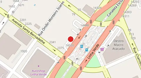 Mapa da localização