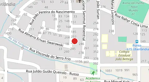 Mapa da localização