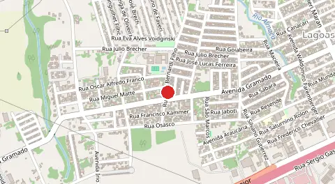 Mapa de Conjunto Residencial Dourados