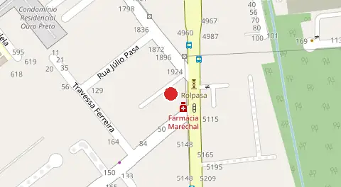 Mapa da localização