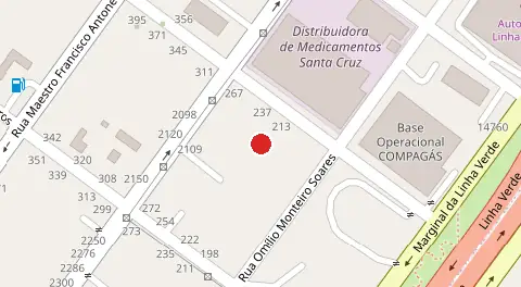 Mapa da localização