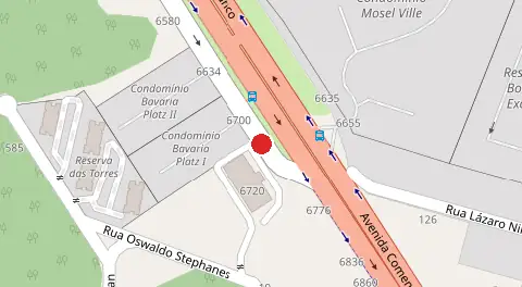 Mapa da localização