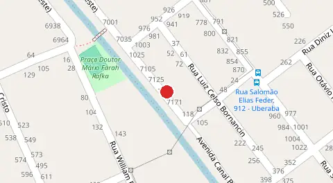 Mapa da localização