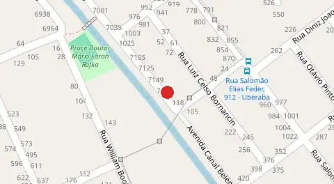 Mapa da localização