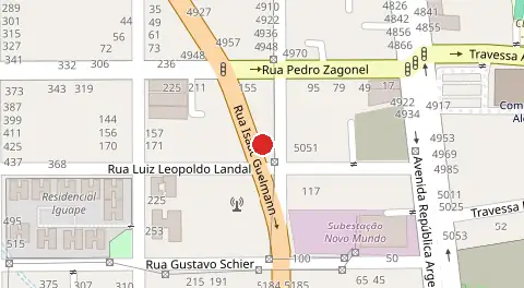 Mapa da localização