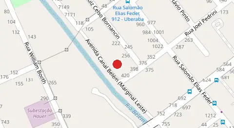 Mapa da localização
