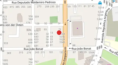 Mapa da localização