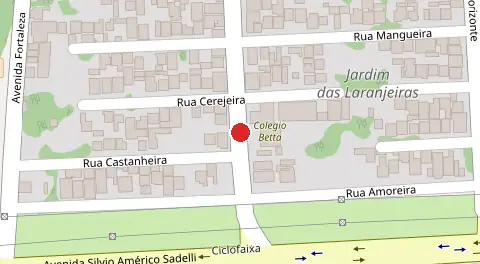 Mapa da localização