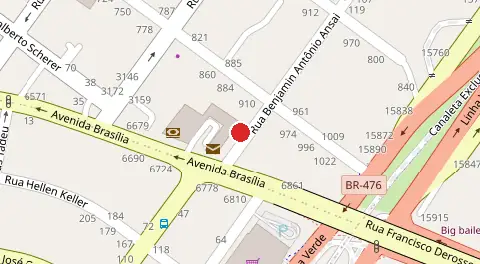 Mapa da localização