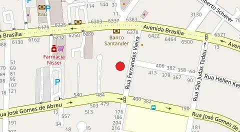 Mapa da localização
