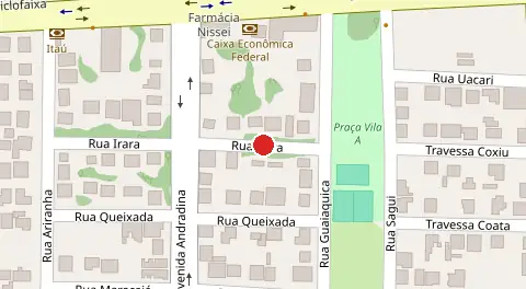 Mapa da localização