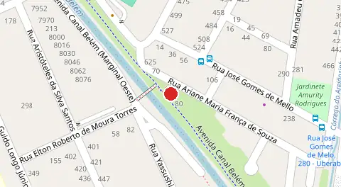 Mapa da localização