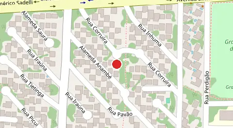 Mapa da localização