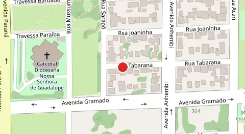 Mapa da localização
