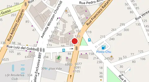 Mapa da localização