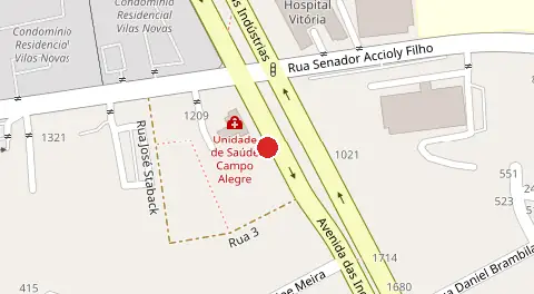 Mapa da localização